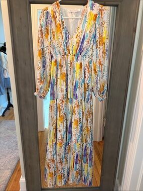 Meet Me In Santorini Tiered V-Neck Maxi Dress